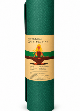 Yoga Exercise Mat - TPE Material 6mm - Random Colors