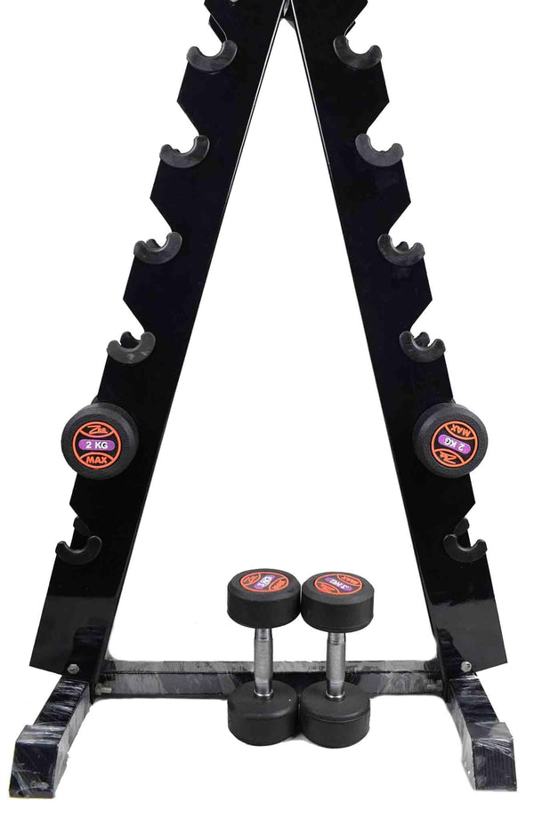 A-Frame Dumbbell Rack 5 pairs Dumbell rack - Black