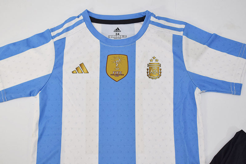 Argentina kids size Home kit Worldcup 2022 3 Stars- World Champions