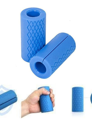 Pair of Dumbbell and Barbell Hand Grips Premium Anti-Slip