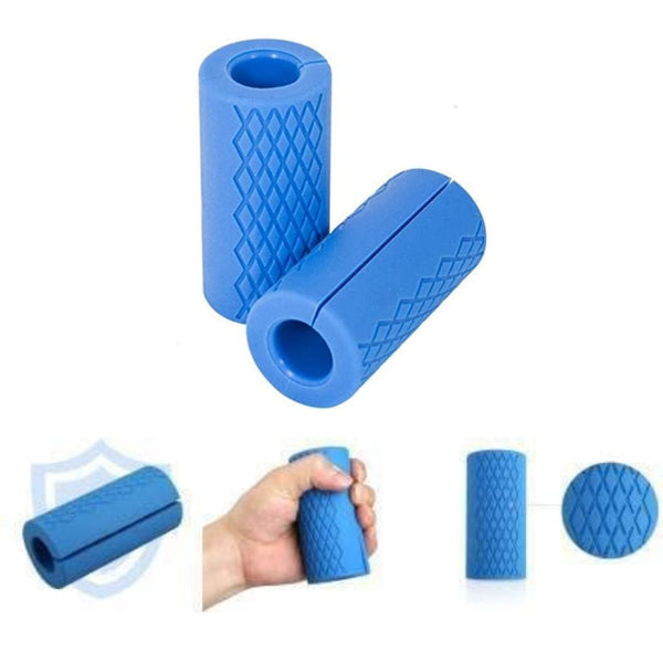 Pair of Dumbbell and Barbell Hand Grips Premium Anti-Slip