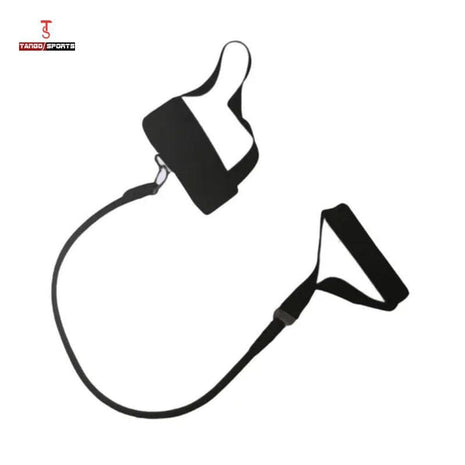 Elastic Resistance Band for Ankle with Handle | Physiotherapy & Strength Training | Non-Slip Foam Grip