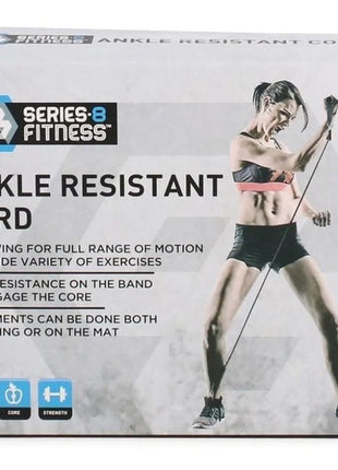 Elastic Resistance Band for Ankle with Handle | Physiotherapy & Strength Training | Non-Slip Foam Grip