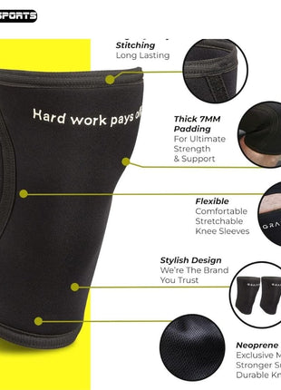 Elitefts™ Advanced Knee Sleeve 7mm 1 Pair
