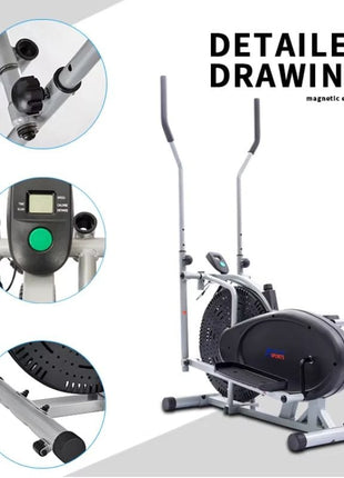 Orbitrac Elliptical Exercise Bike 2in1 ET-ORB 16  – Black | Tango Sports