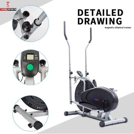Orbitrac Elliptical Exercise Bike 2in1 ET-ORB 16  – Black | Tango Sports