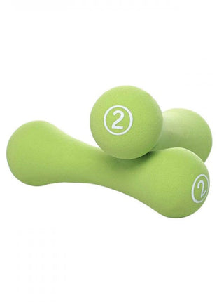 Liveup Dumbbell Bone Shape Neoprene 2 kg x 2 - Green