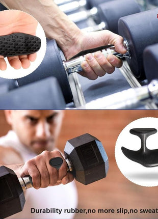 Anti Slip Workout Grips, Ergonomic Rubber Hand Protector Gloves for Weight Lifting, Pull Ups, Gym Training and Exercise, for Men and Women