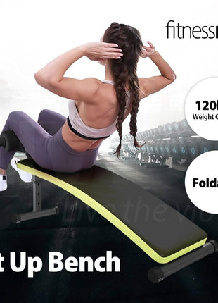 FitnessLab Incline Sit Up Bench Weight Bench Adjustable