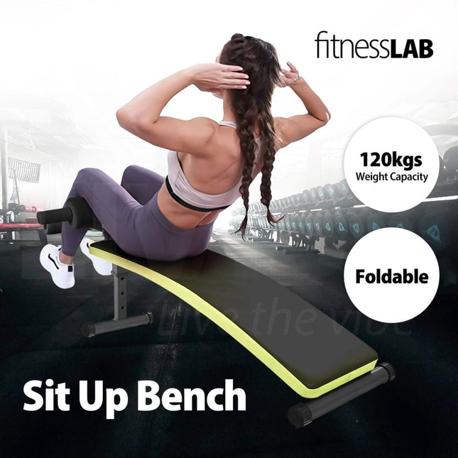 FitnessLab Incline Sit Up Bench Weight Bench Adjustable