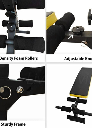 FitnessLab Incline Sit Up Bench Weight Bench Adjustable