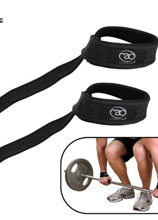 Fitness Mad Padded Weight Lifting Straps | Heavy Duty Cotton Gym Straps for Secure Grip (2 Pcs Set)