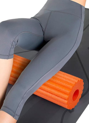 Yoga Roller Fitness Foam Roller 3-in-1 Set | Deep Tissue Massage Roller with Stick | Back & Leg Pain Relief | Pilates, Yoga & Core Training