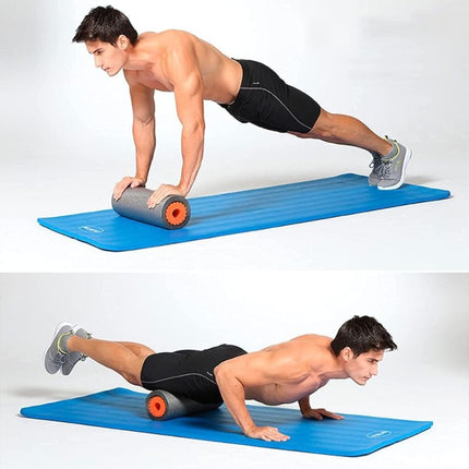 Yoga Roller Fitness Foam Roller 3-in-1 Set | Deep Tissue Massage Roller with Stick | Back & Leg Pain Relief | Pilates, Yoga & Core Training