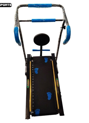 Foldable Manual Treadmill Running Machine for Home Gym | Easy Assembly | 24 Rollers