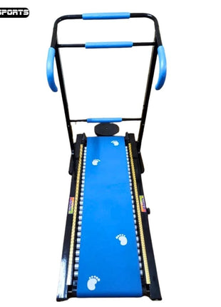 Foldable Manual Treadmill Running Machine for Home Gym | Easy Assembly | 24 Rollers