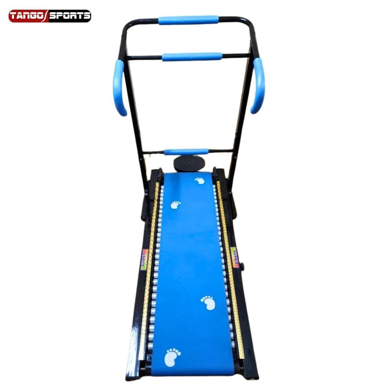 Foldable Manual Treadmill Running Machine for Home Gym | Easy Assembly | 17 to 30 Rollers