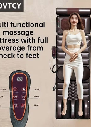 Full Body Massage Mattress Electric | Vibration Massage Bed with Heating