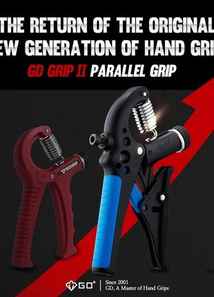GP-707 Dual Hand Grip Strengthener Adjustable gripper (10-40kg)