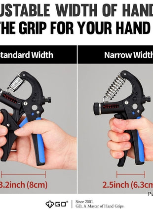 GP-707 Dual Hand Grip Strengthener Adjustable gripper (10-40kg)