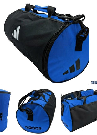Ads Athletic Duffel Bag – Blue & Black Gym & Travel Bag