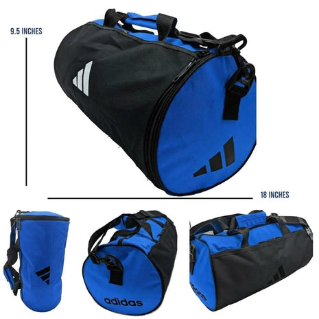 Ads Athletic Duffel Bag – Blue & Black Gym & Travel Bag