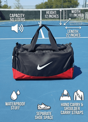 NK Sports Bag Brasilia Training Bag - Black & Red