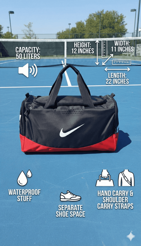 NK Sports Bag Brasilia Training Bag - Black & Red