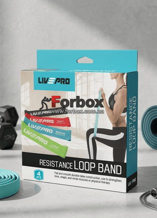 LivePro Resistance Loop Brand 4PCS LP8412