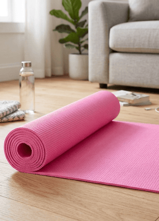 Liveup Exercise Yoga Mat PVC 4mm Pink LS3231