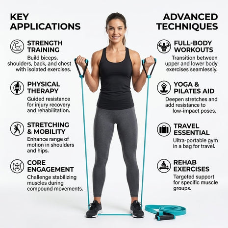 LivePro Exercise Resistance Band – Premium Tube Set with Handles