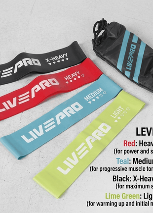 LivePro Resistance Loop Brand 4PCS LP8412