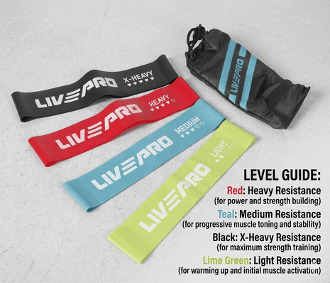 LivePro Resistance Loop Brand 4PCS LP8412