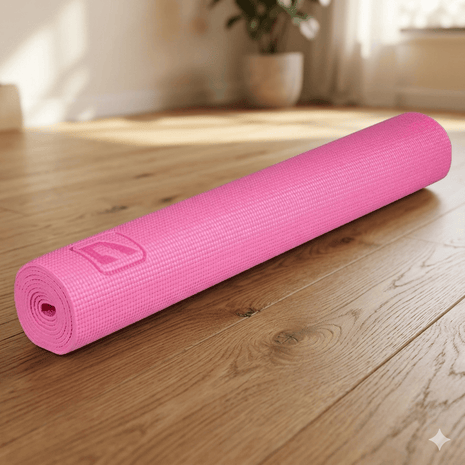 Liveup Exercise Yoga Mat PVC 4mm Pink LS3231
