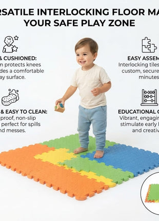 Interlocking Foam Gym Floor Mats | Protective Exercise & Play Flooring