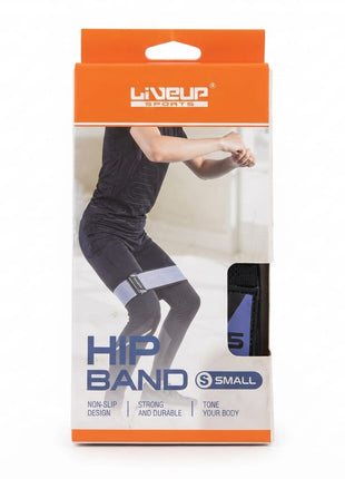 LiveUp Sports Small Resistance Hip Band – Non-Slip Fabric Loop Band