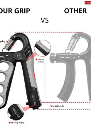 Hand Grip Strengthener - 5-100KG Adjustable Hand Exerciser Grip Strength Trainer With Counter