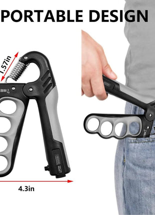 Hand Grip Strengthener - 5-100KG Adjustable Hand Exerciser Grip Strength Trainer With Counter