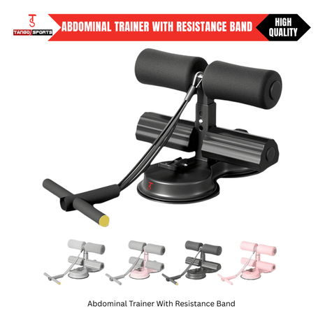 Adjustable Abdominal Trainer – Situp Suction, Resistance Band & Durable Iron Build