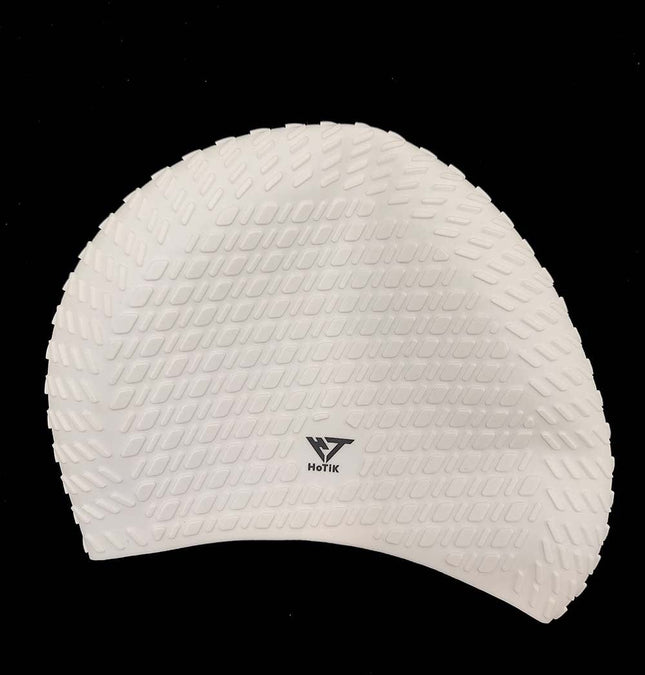 Hotik Bubble swimming cap - White