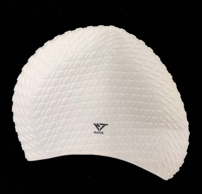 Hotik Bubble swimming cap - White