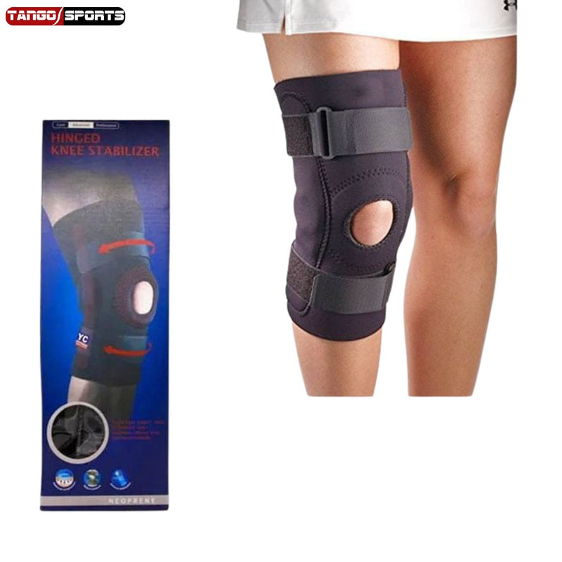 Support Hinged Knee Stabilizer 710 - Neoprene Brace with Adjustable Straps (Pack Of 1 & 2)