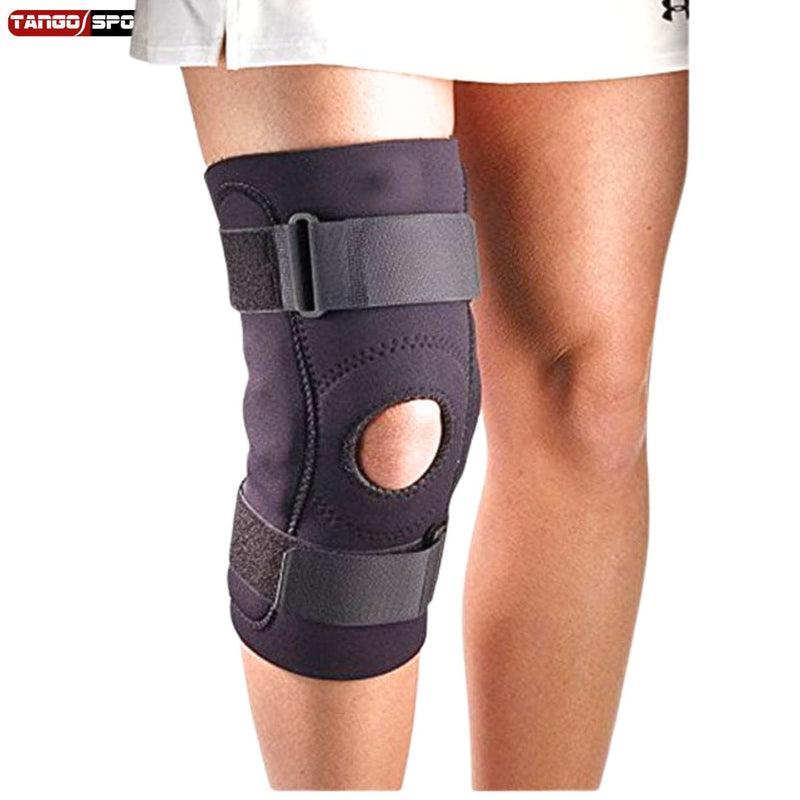 Support Hinged Knee Stabilizer 710 - Neoprene Brace with Adjustable Straps (Pack Of 1 & 2)