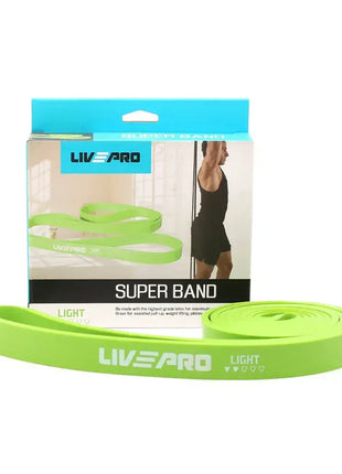 Livepro Super Band Latex Loop Resistance Band 25-65lbs - Green 22mm - LP8410