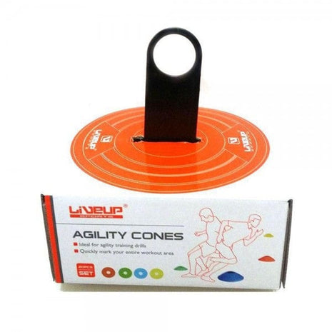 LiveUp Agility Cones Set with Rack