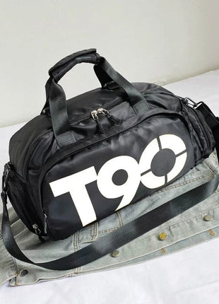T90 Backpack 2 in 1 with Shoe Compartment - Black