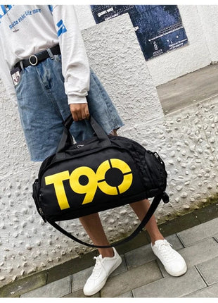 T90 Backpack 2 in 1 with Shoe Compartment - Black