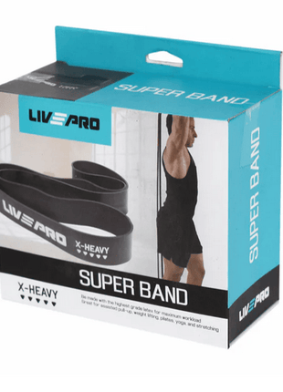 Livepro Super Band Latex Loop Band XTRA Large 70mm - Black 65-170 Lbs