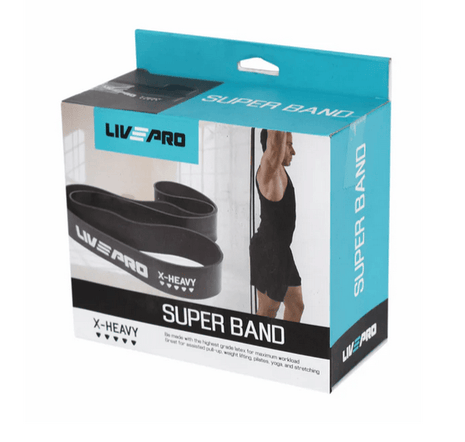 Livepro Super Band Latex Loop Band XTRA Large 70mm - Black 65-170 Lbs