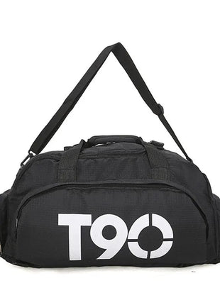 T90 Backpack 2 in 1 with Shoe Compartment - Black